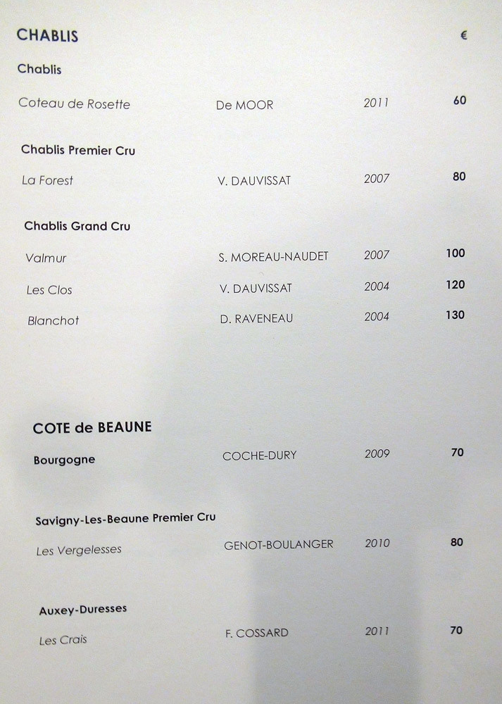 Chablis et Côte de Beaune
