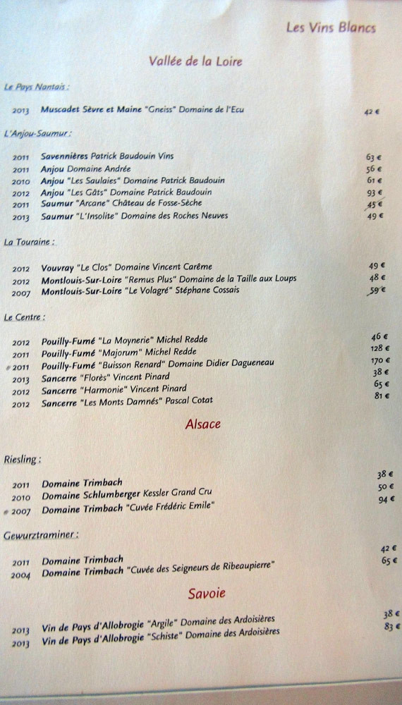 Vins blancs de la Vallée de la Loire