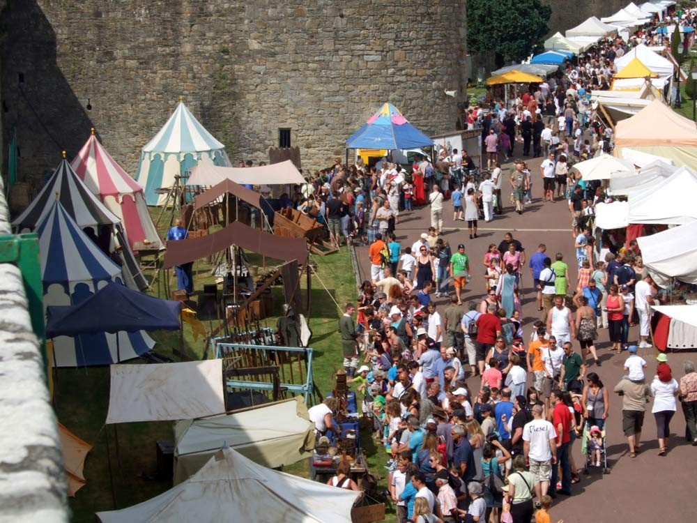 Le campement vu des remparts