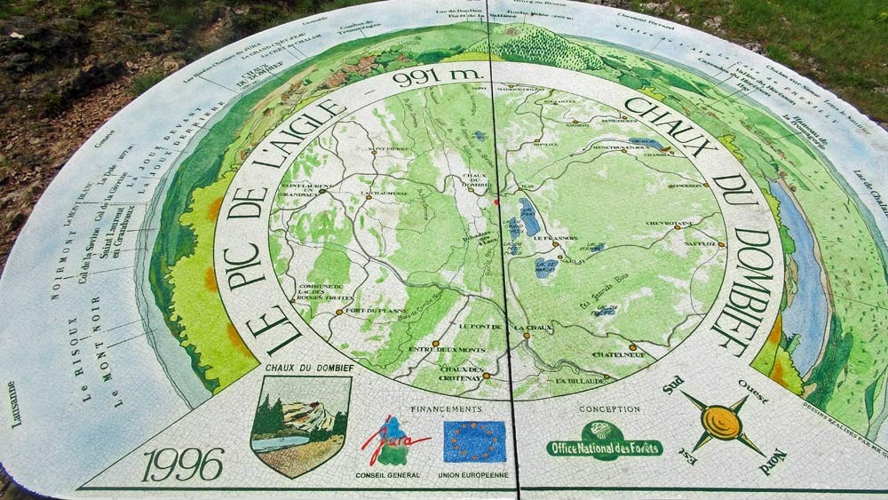 La table d'orientation du Pic de l'Aigle
