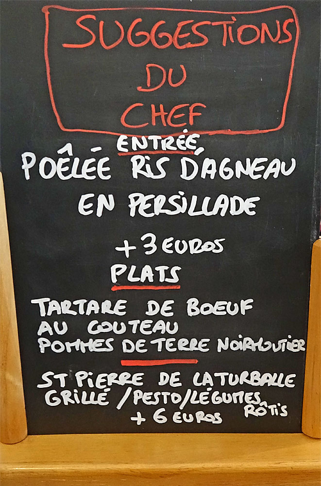 Suggestions du jour