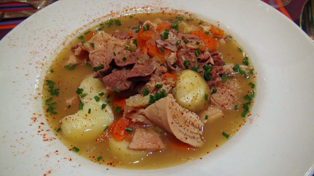 Tripes de bœuf au vin blanc 