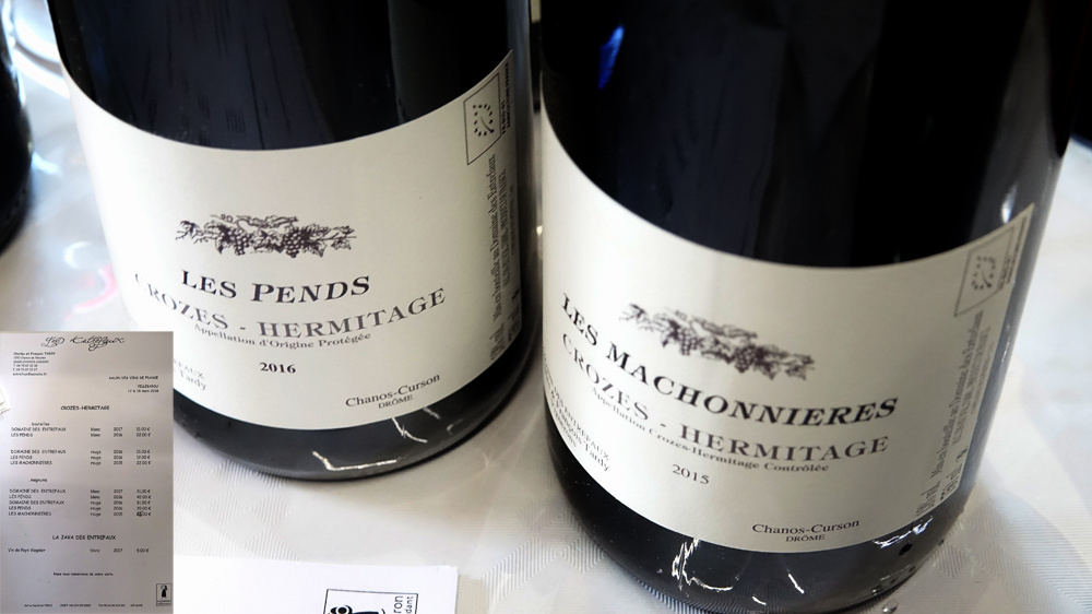 Crozes-Hermitage du Domaine des Entrefaux