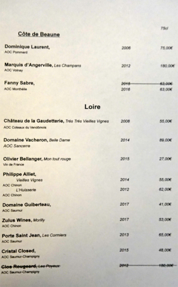 Vins rouges de Bourgogne et de la Vallée de la Loire