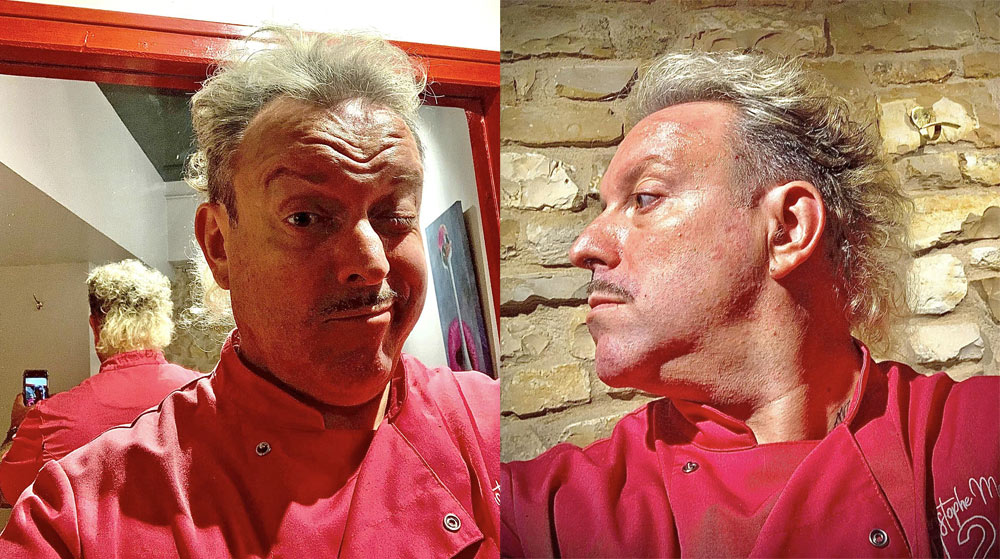 Le nouveau look de Christophe Marchais