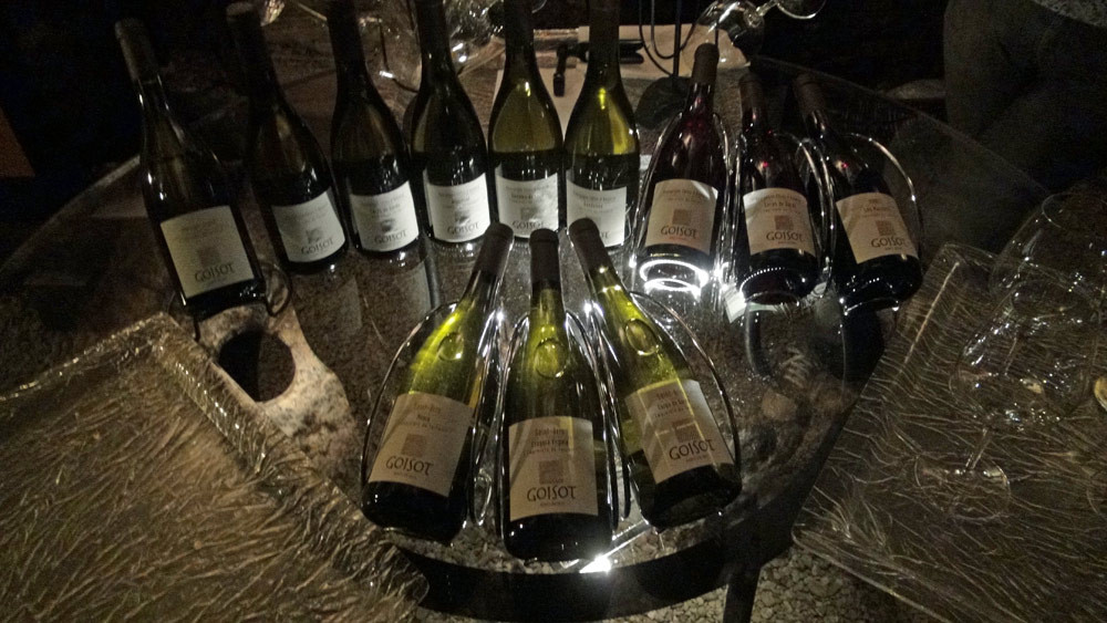 La gamme des vins