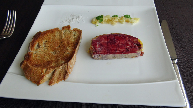 Foie gras confit