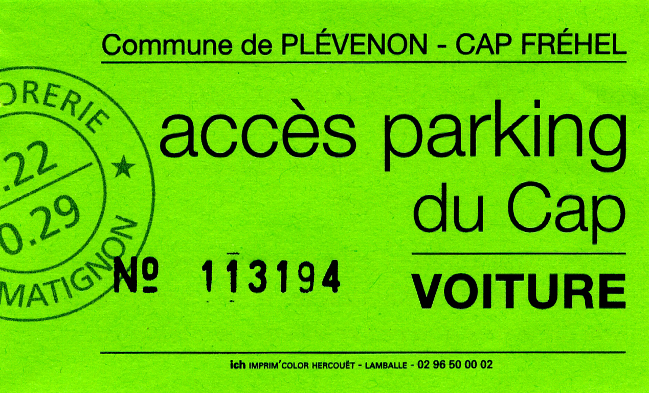 Ticket de parking