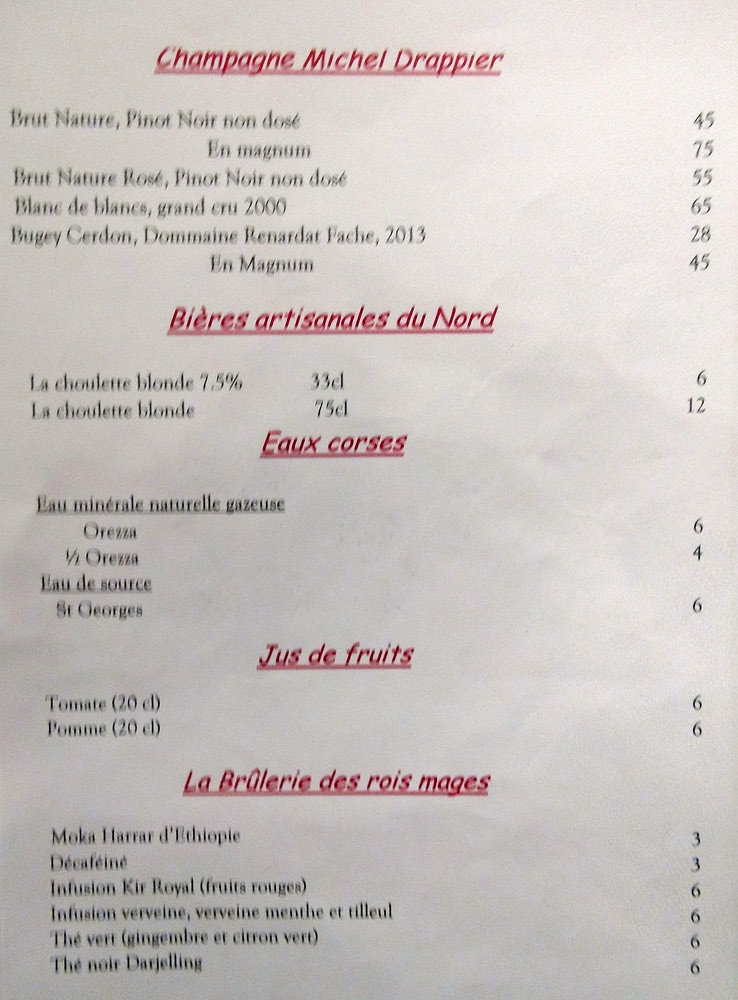 Autres boissons