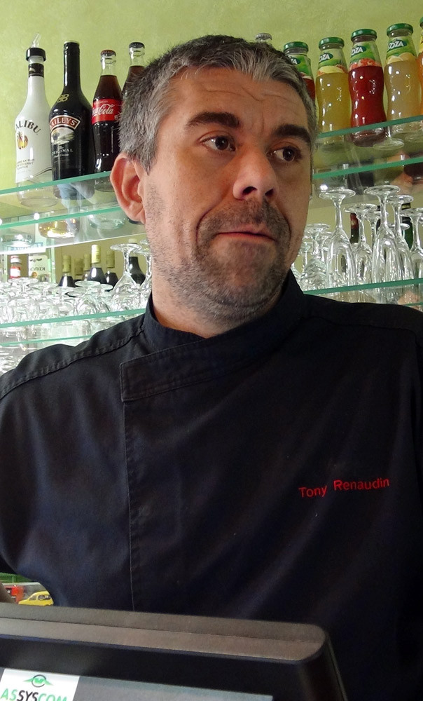 Le propriétaire et chef, Thierry Renaudin (TR)
