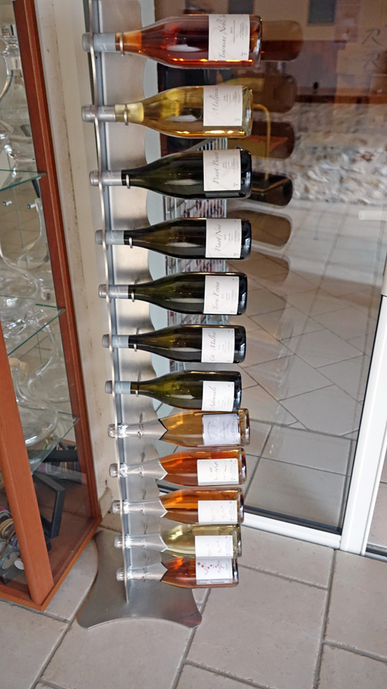 La gamme des vins disponibles
