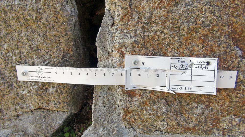 Jauge à réglette coulissante de plus près