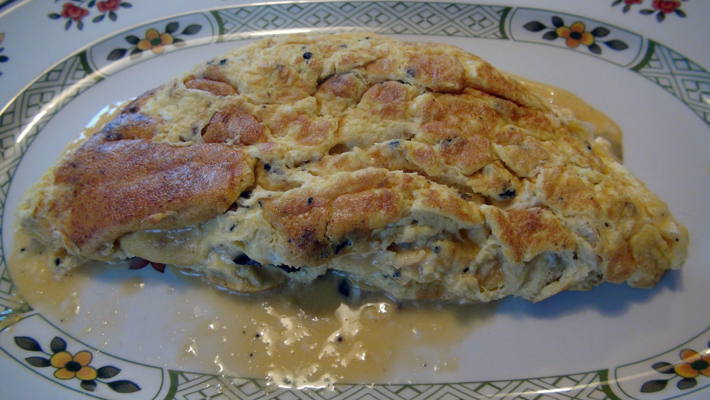 Omelette maison aux truffes