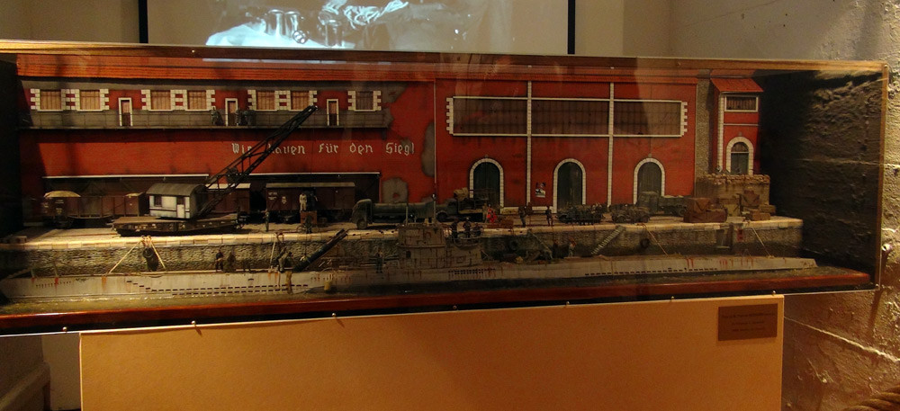 Maquette exposée dans le musée Sous-marin