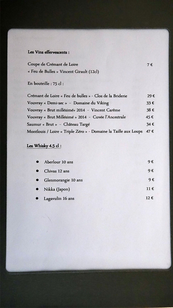 Les vins effervescents et les whiskies