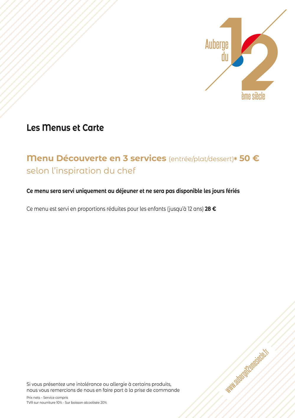 Menu 3 services