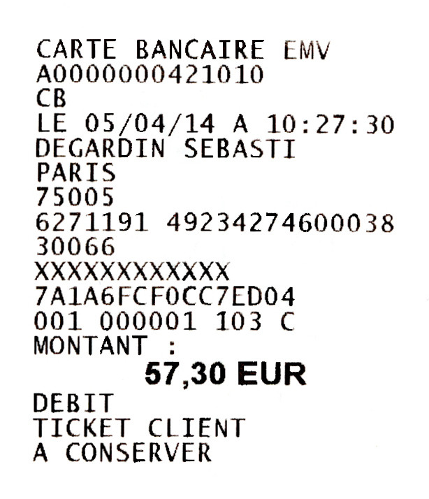 Ticket CB
