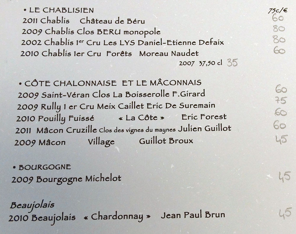 Vins de Bourgogne blancs (suite)