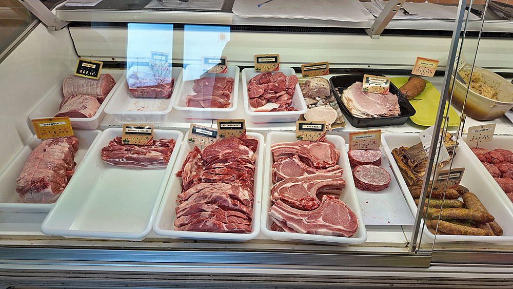 Palette, Poitrine, Echine, Rôti filet, Araignée, Haché, Jambon blanc campagnard ...