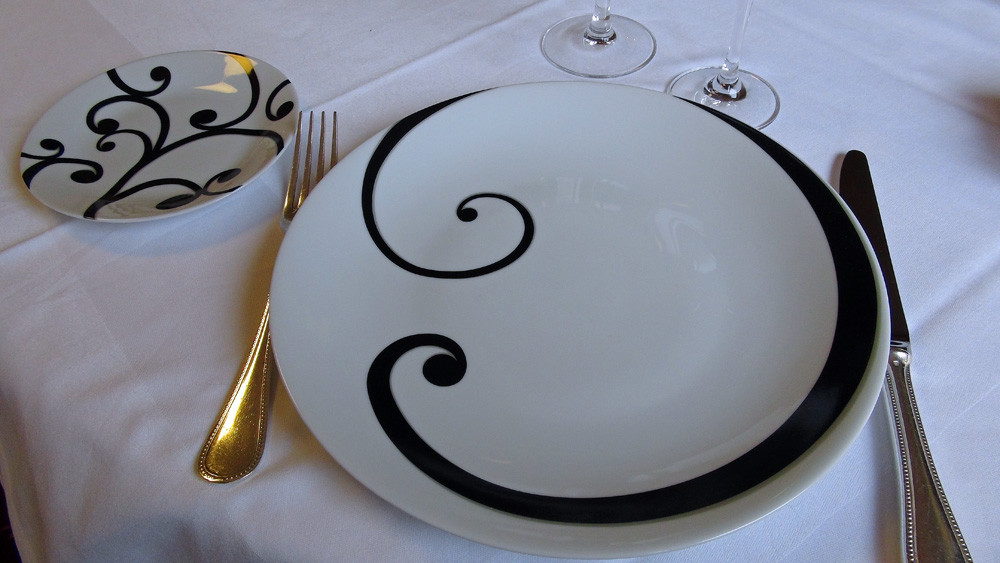 Une assiette du service