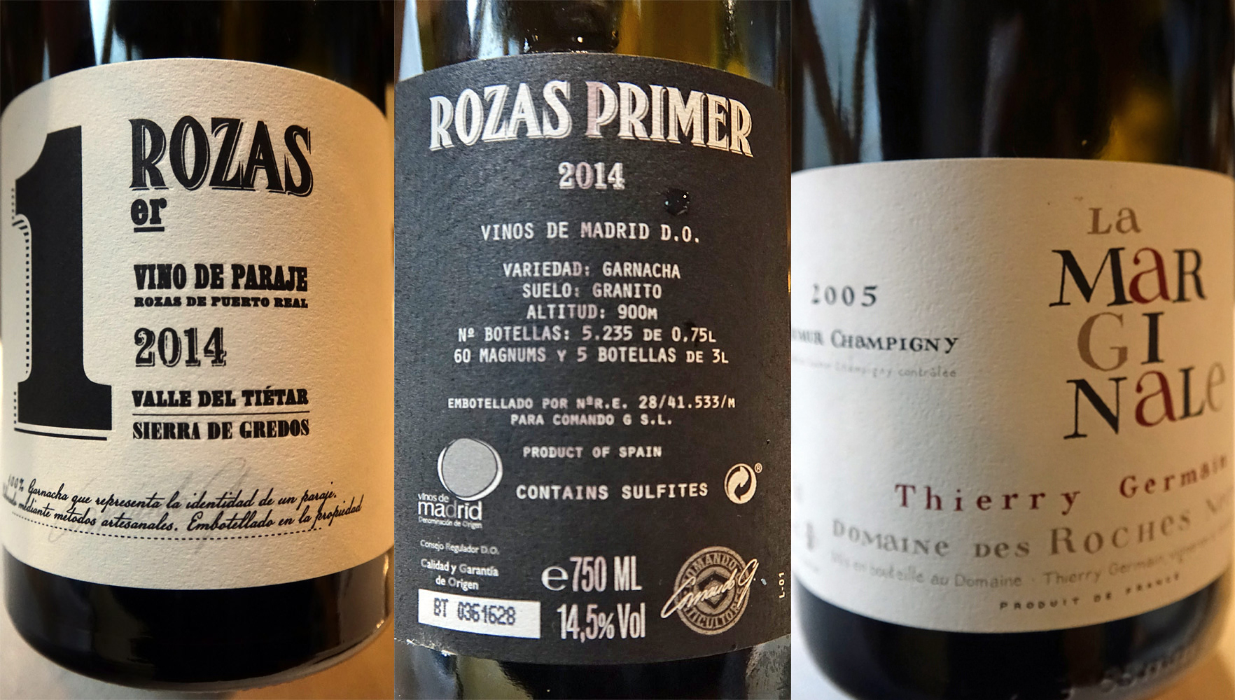 D.O. Vinos de Madrid sur le Cochon - Saumur-Champigny sur la Grouse