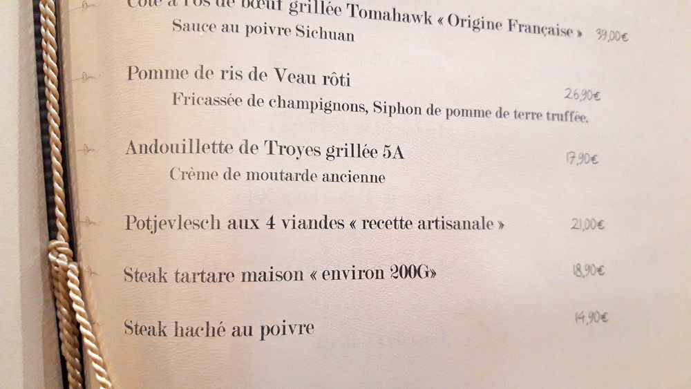 Le Potjevleesch orthographié ici "Potjevlesch"