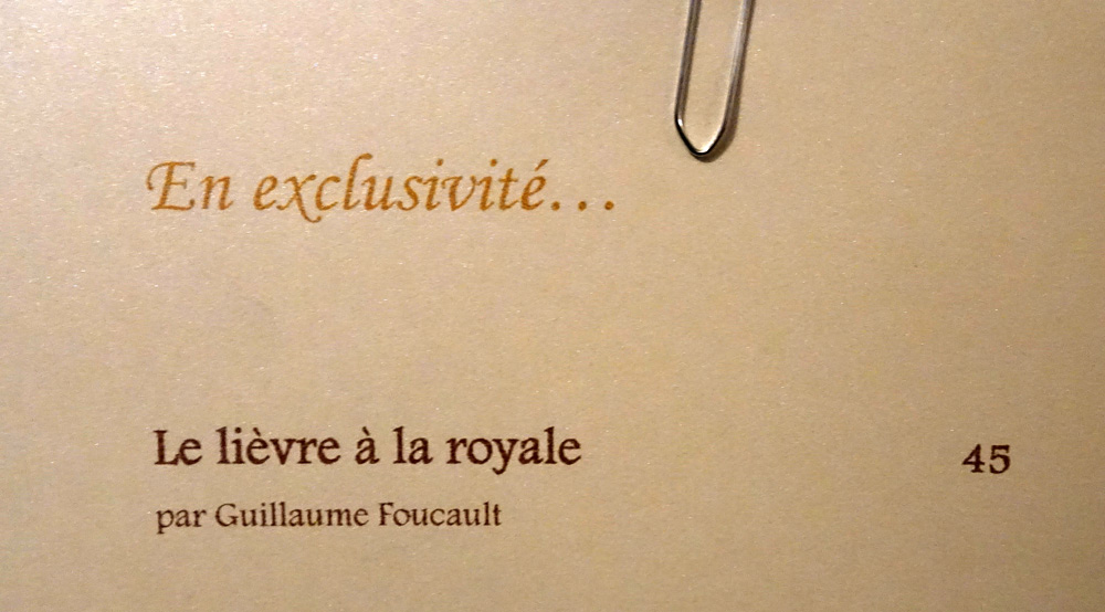 Le lièvre à la royale