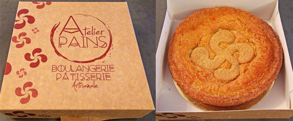 Gâteau basque offert, de l'Atelier des pains
