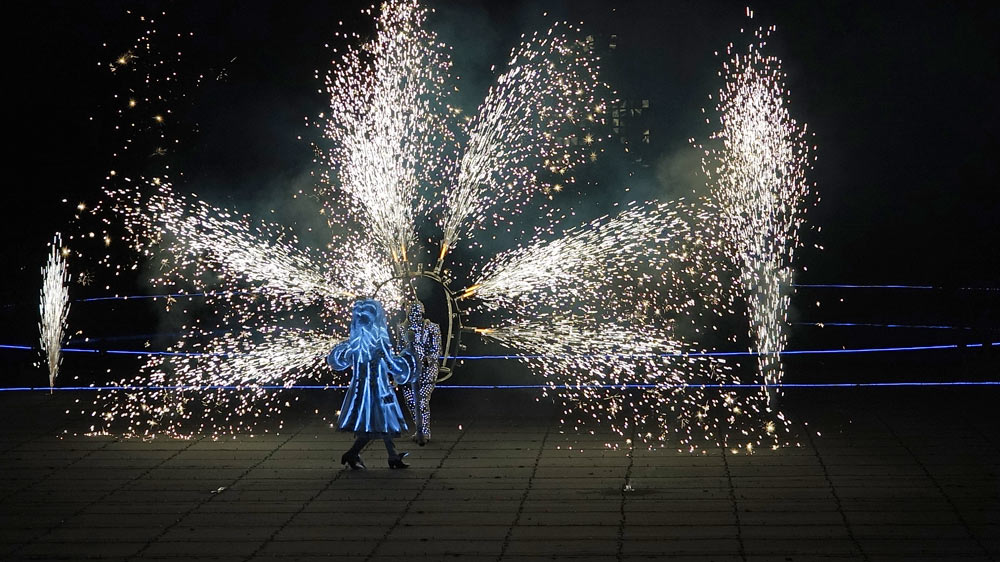 Pyrotechnie portée