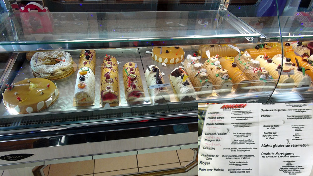 Bûches pâtissières
