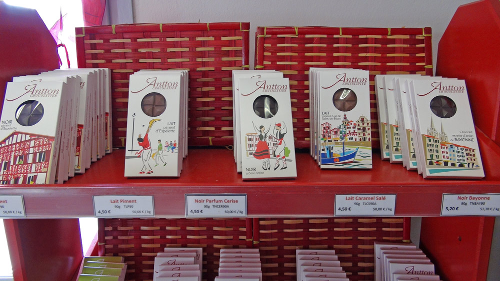 Chocolats en tablettes