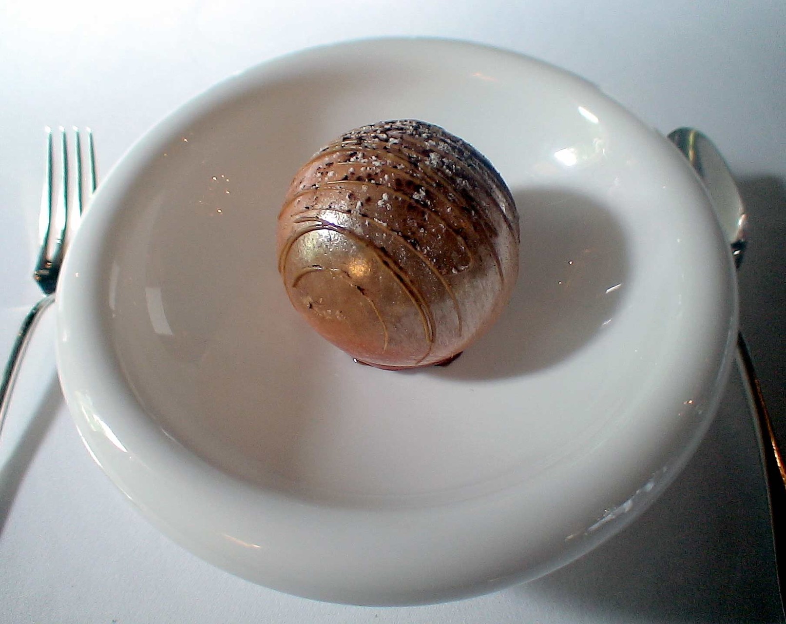 Praliné & chocolat en bulle satinée