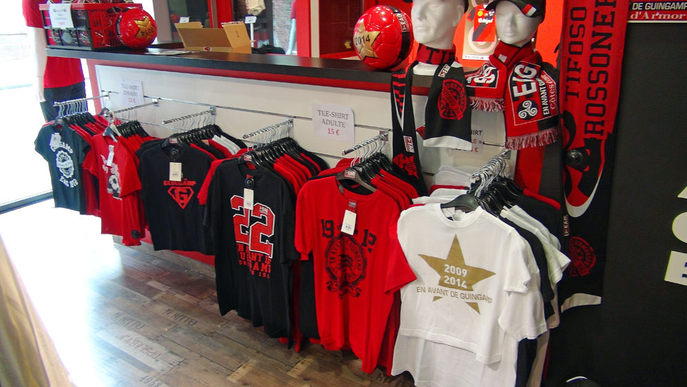 L'intérieur de la boutique