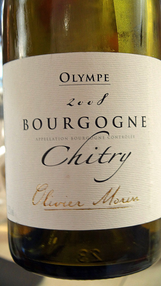 Bourgogne "Chitry" d'Olivier Morin à 28 € 00