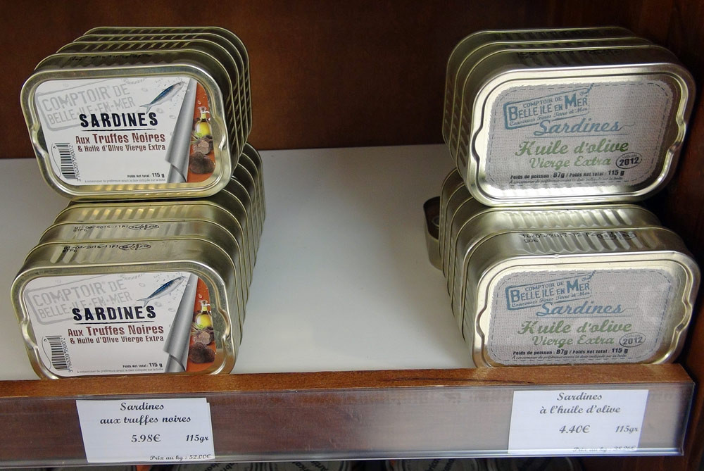 Des sardines aux truffes noires, eh oui, ils ont osé !