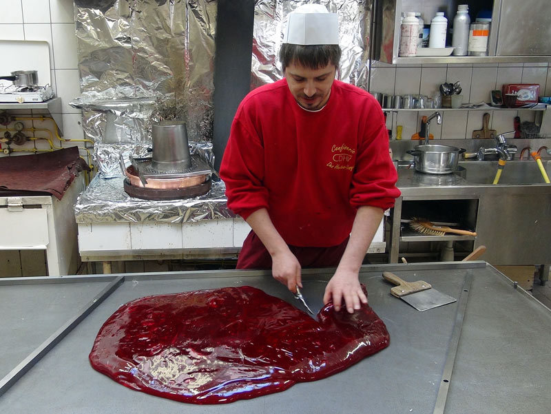 Travail de la pâte "Coquelicot"