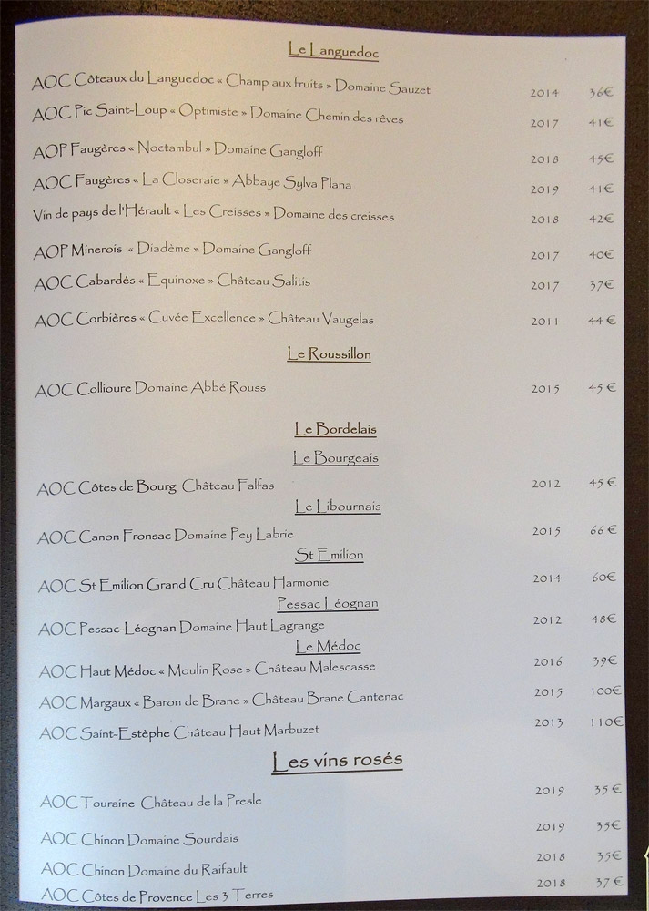 Vins rouges et rosés