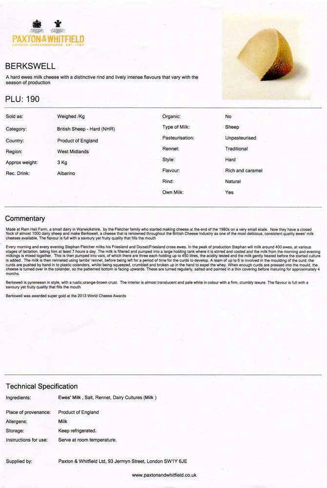 Fiche Berkswell