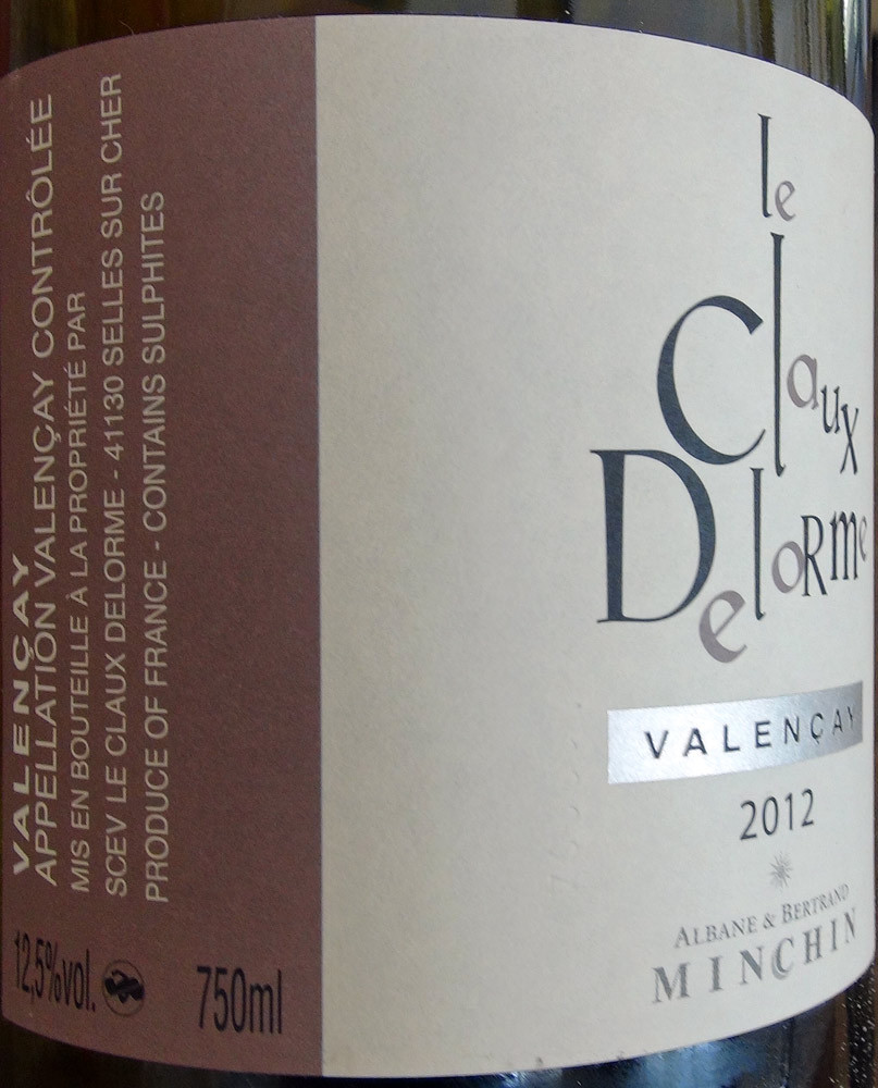 Valençay blanc 2012 sur les 2 entrées