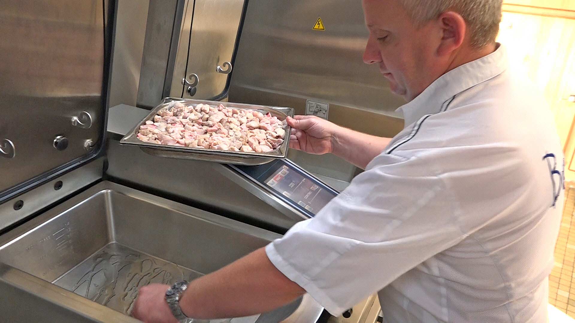 Préparation des ris de veau