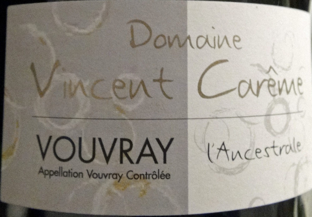 Vouvray MT de Vincent Carême