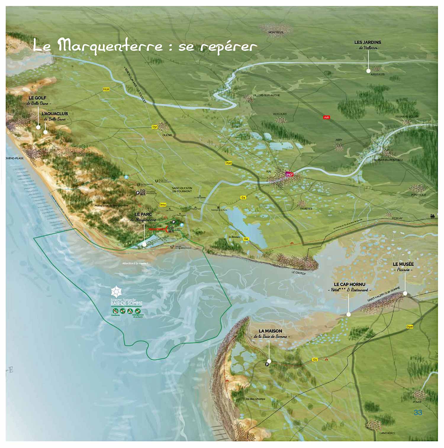 Plan de situation - © http://www.parcdumarquenterre.fr