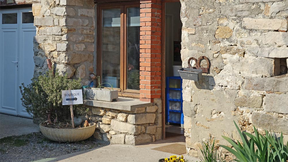 L'entrée de la boutique