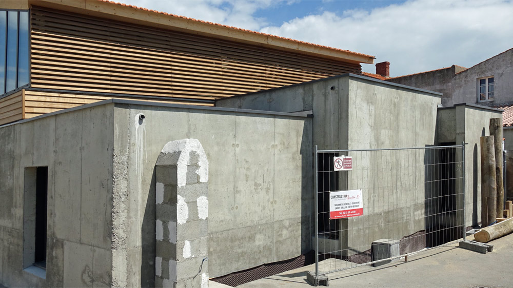 Le nouvel hôtel vu de derrière