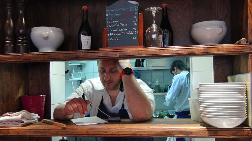 Sylvain Danière, le chef, au passe