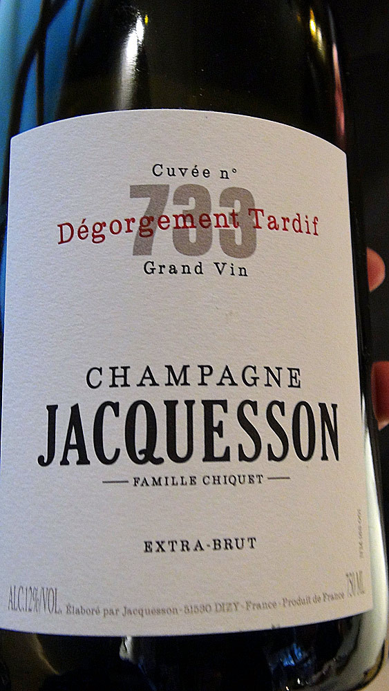Champagne Jacquesson N°733 Dégorgement Tardif