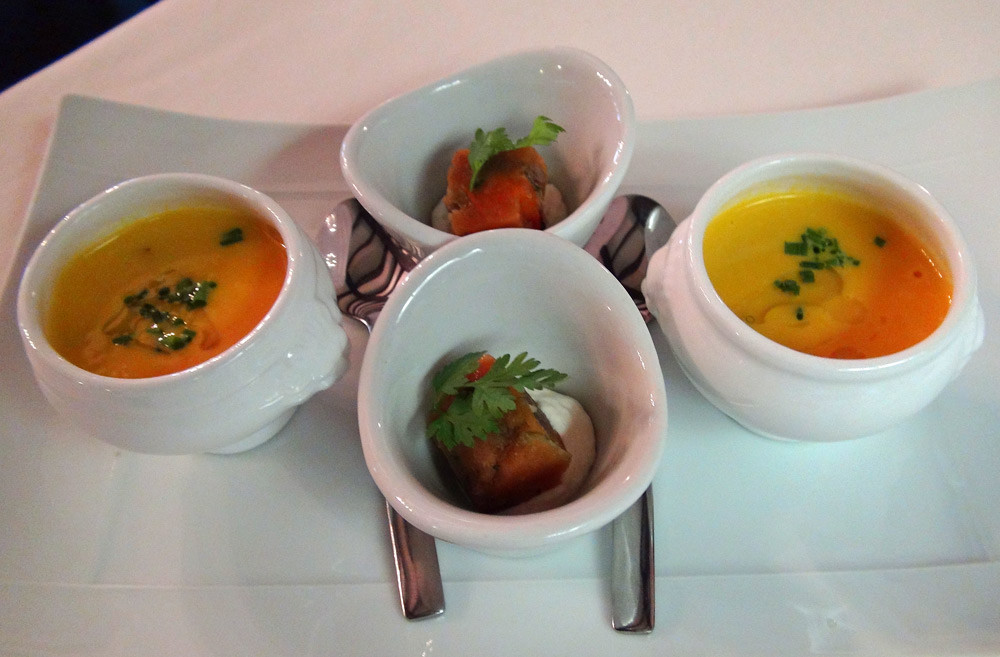 Patiences : Terrine de jarret de boeuf & velouté de potiron
