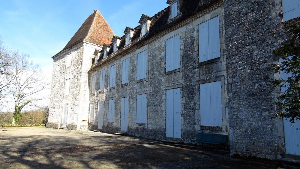 L'arrière du château du Bosc en 2014