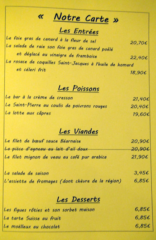Les plats
