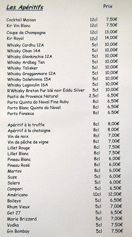 Apéritifs